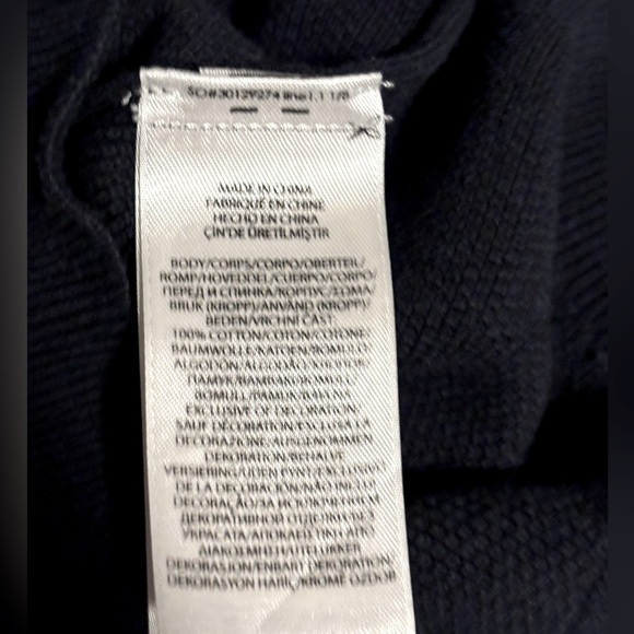 Ralph Lauren Kids XL Dark Blue Zip-Up Sweater - Picture 4 of 7